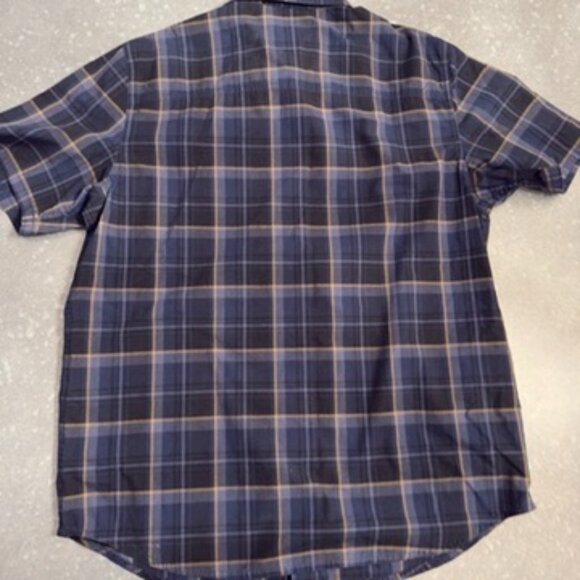 5.11 Tactical Blue Plaid Short Sleeve Button-Up Shirt - Size Medium - Picture 4 of 10